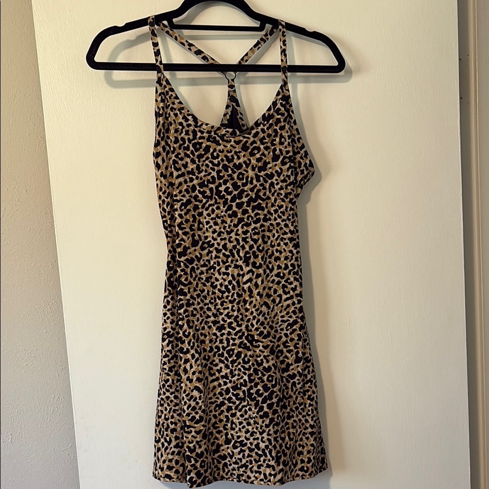 Outdoor Voices Leopard Print Athletic Dress XS